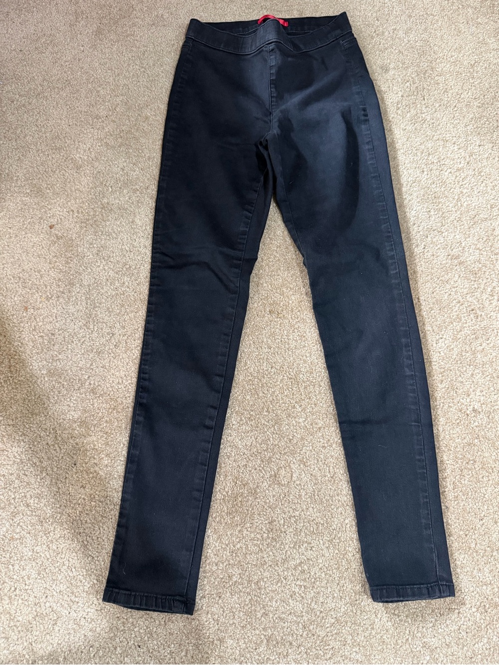 Jennifer Lopez Pull On Black Skinny Jegging Jeans - Sleek Slim Leg
